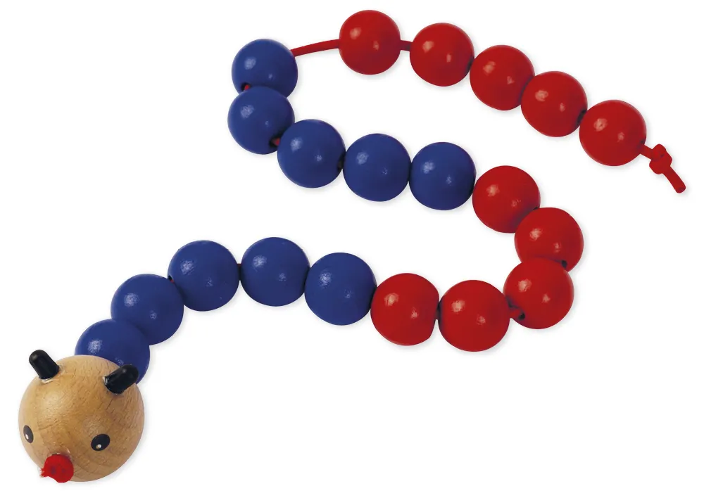 Rechenkette "Rechen-Raupe" bis 20, rot/blau, 5er Schritte