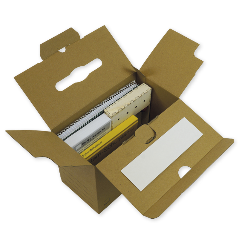 Natura-Kartei-Koffer A5, aus Pappe