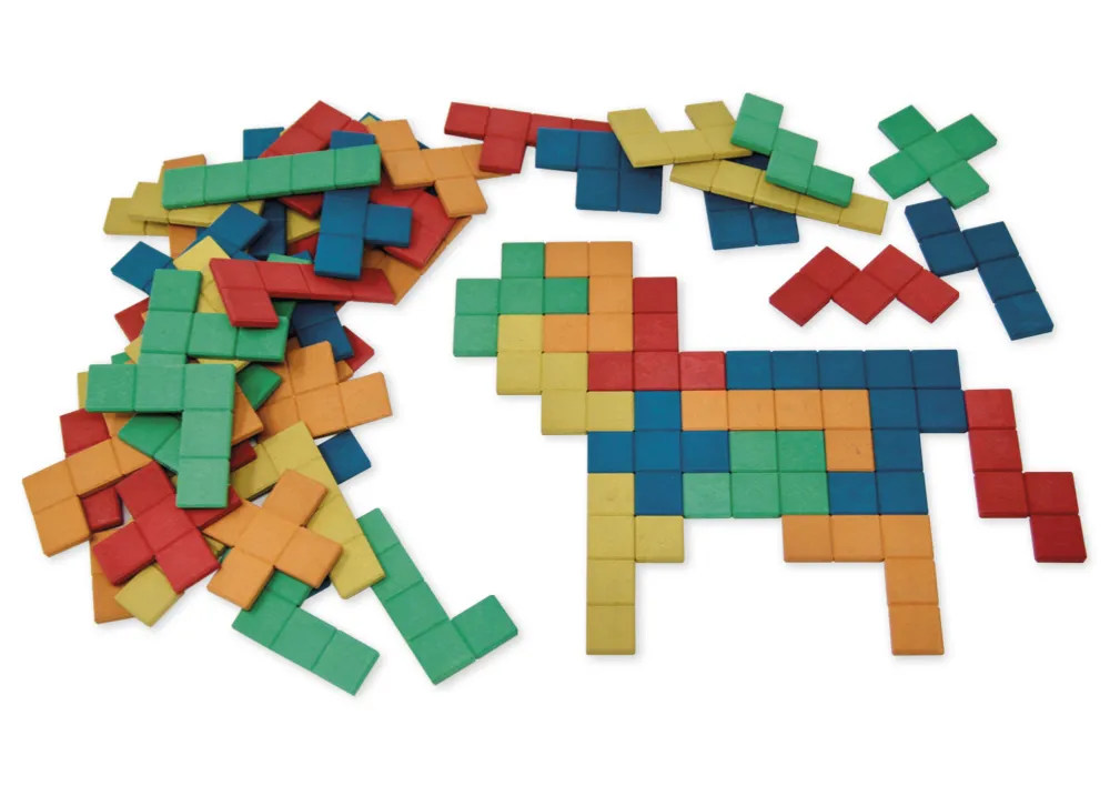 Set Pentominos 60-tlg., aus RE-Wood