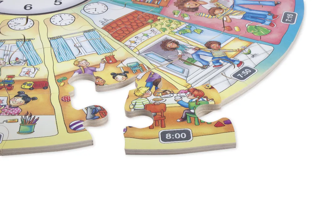 XXL-Lernpuzzle "Mein Tag", 51-tlg.