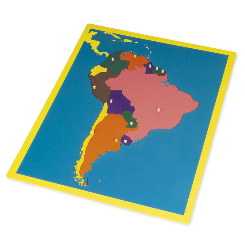 TimeTEX Puzzlekarte Südamerika "Montessori Premium"