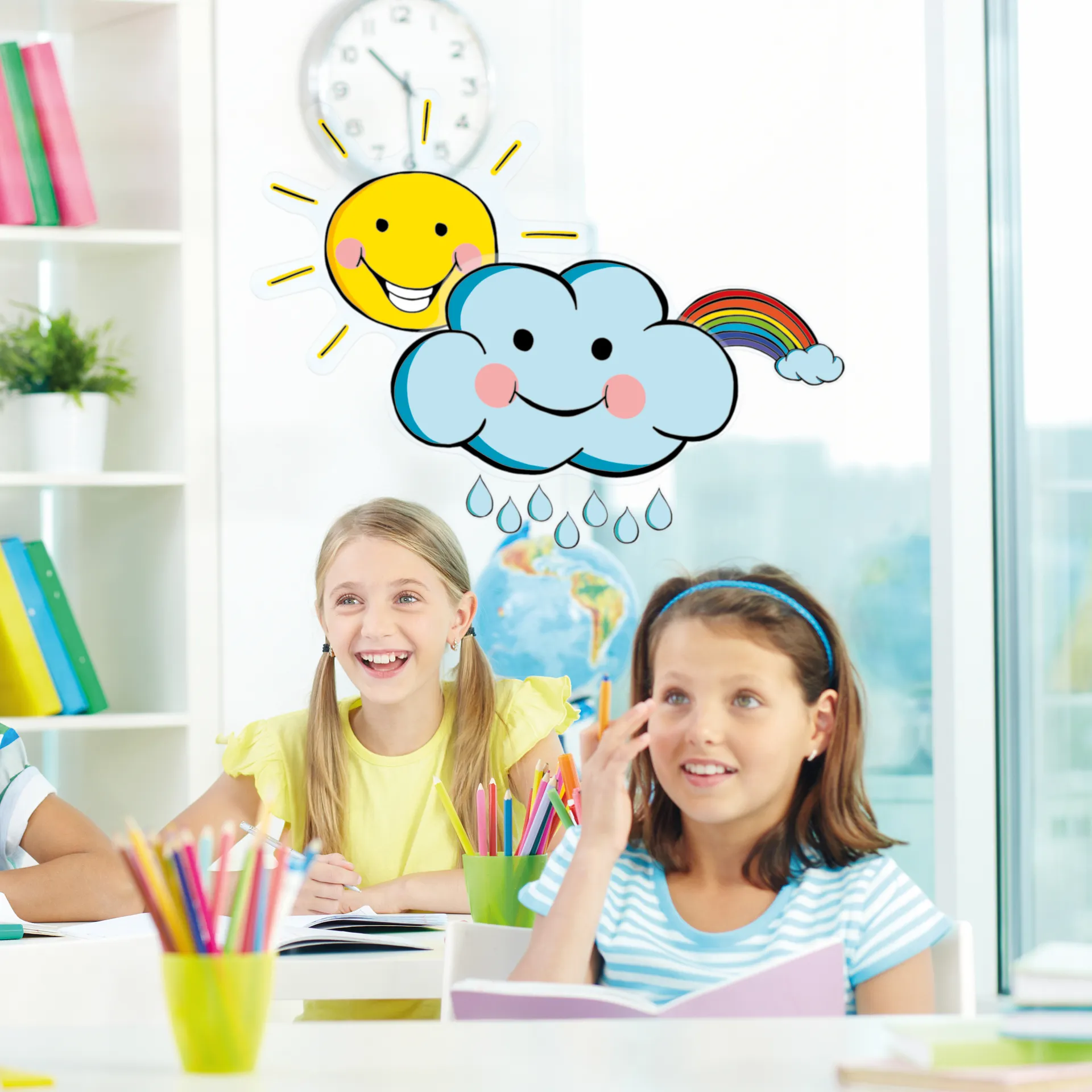 Set Wetter-Fensterfolien A3, 6-tlg., statisch