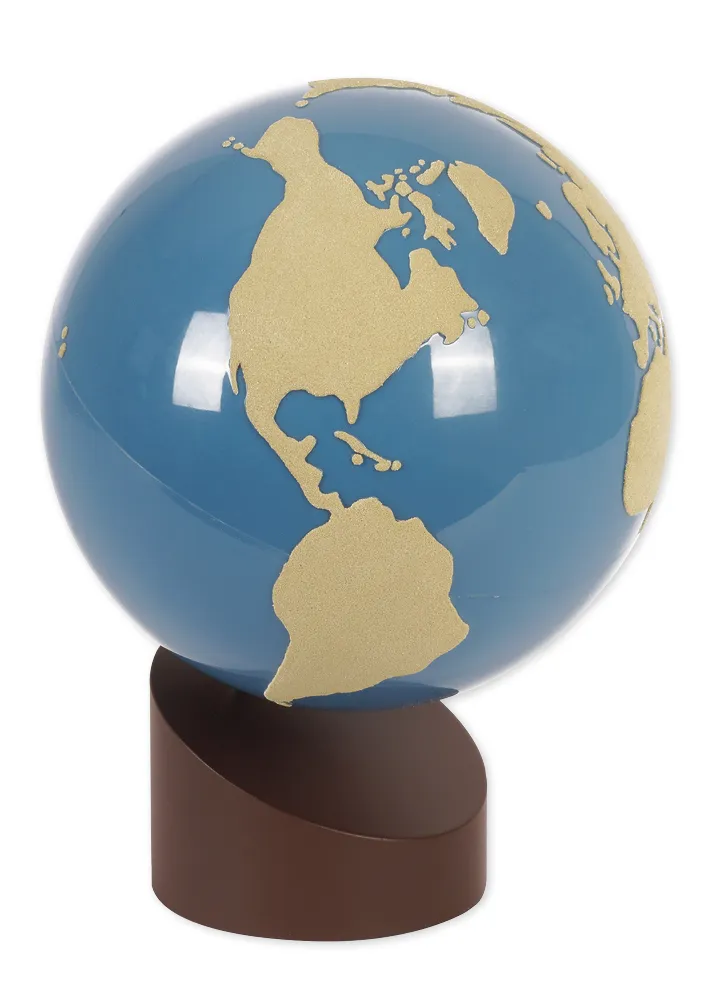 TimeTEX Globus Land und Wasser, Sandpapier "Montessori Premium"