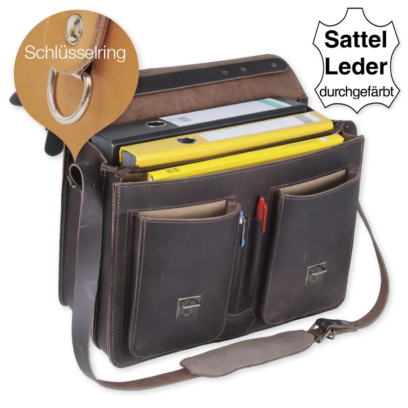 TimeTEX Büchertasche "Probata Futura" mit Laptop-Fach