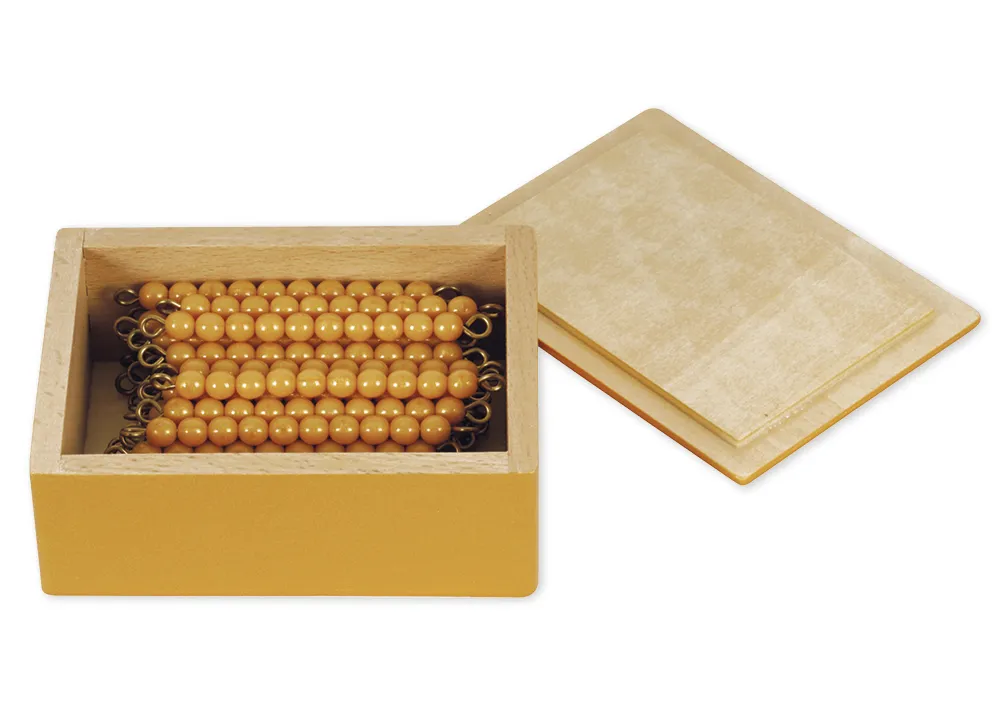 TimeTEX Zehnerstangen, 45 Stück im Kästchen "Montessori Premium"