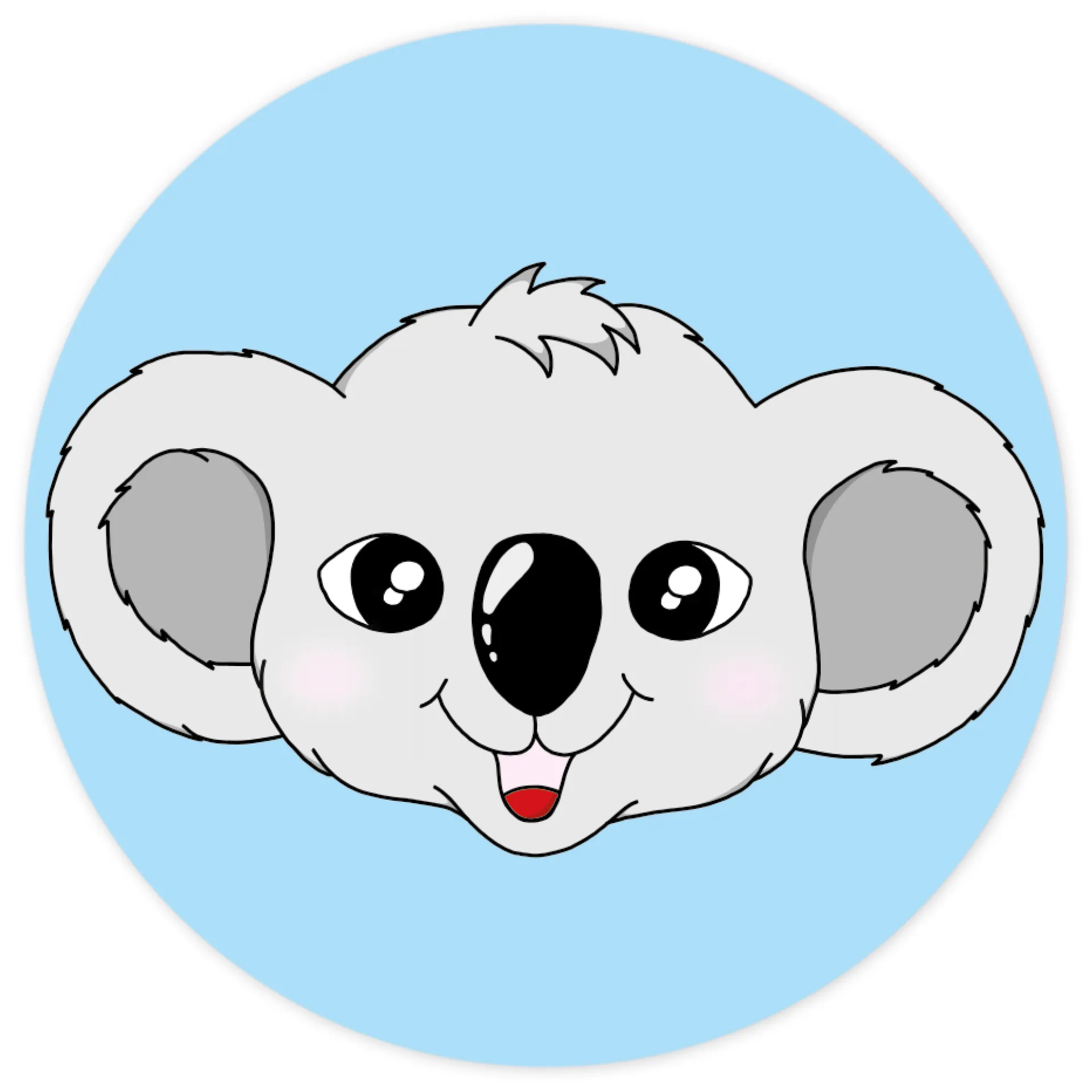 Belobigungs-Aufkleber "Koala" in Spender-Box, 500 Stück