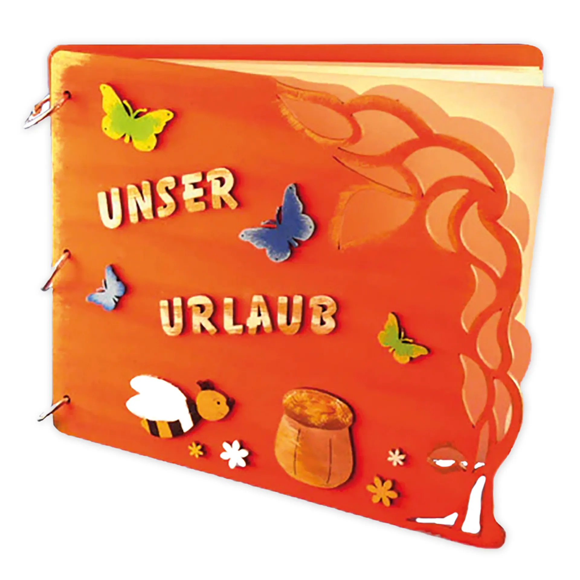 Holz-Schmetterling Blanko zum Aufhängen, 10 cm