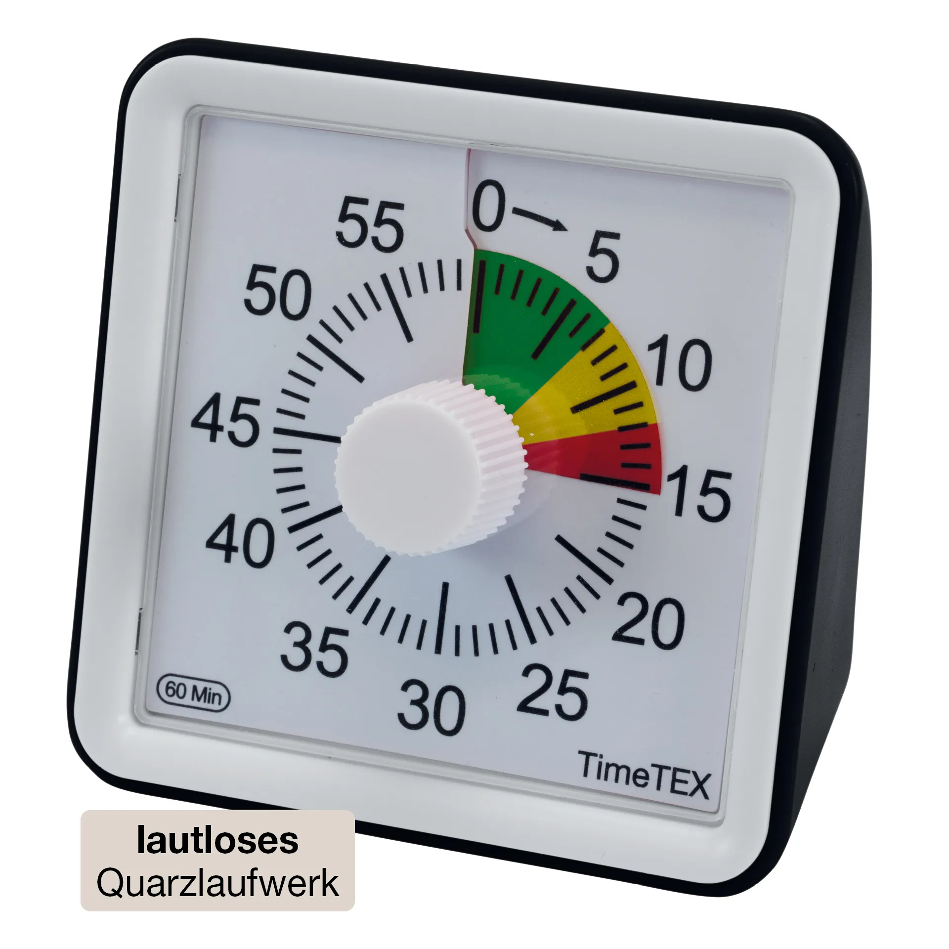TimeTEX Zeitdauer-Uhr "lautlos" compact mit Ampelscheibe