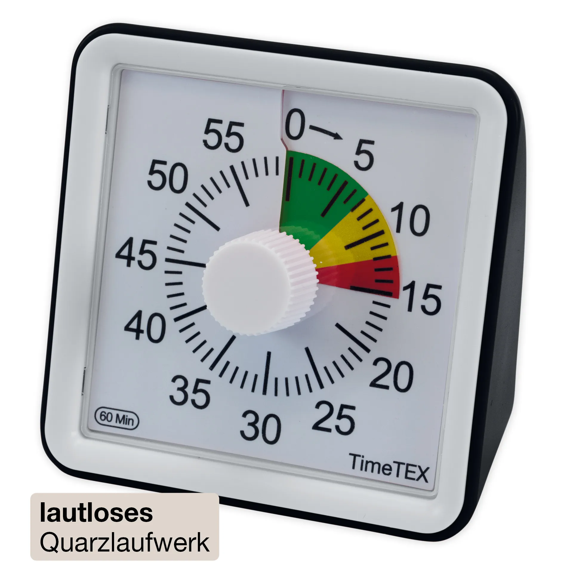 TimeTEX Zeitdauer-Uhr "lautlos" compact mit Ampelscheibe