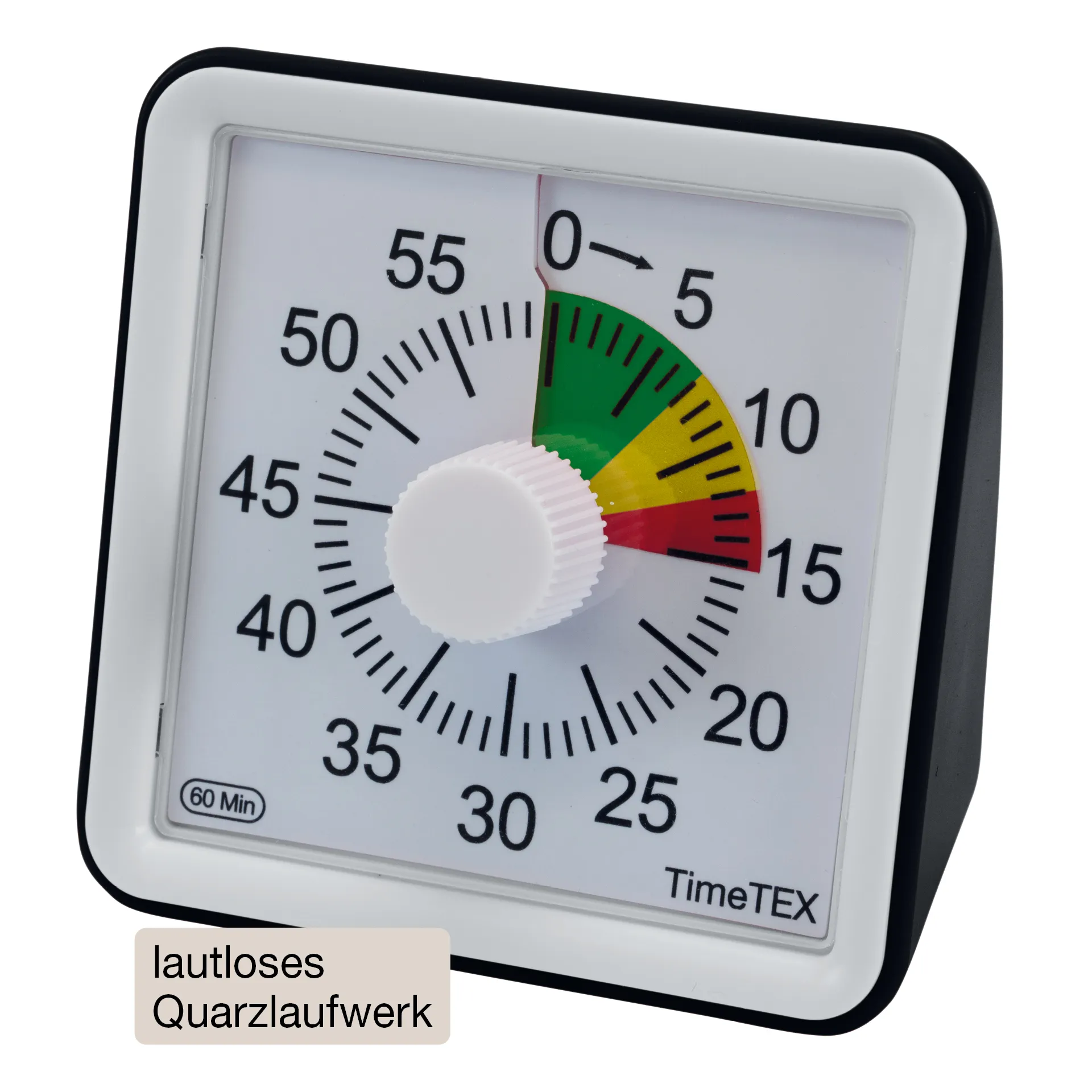 TimeTEX Zeitdauer-Uhr "lautlos" compact mit Ampelscheibe