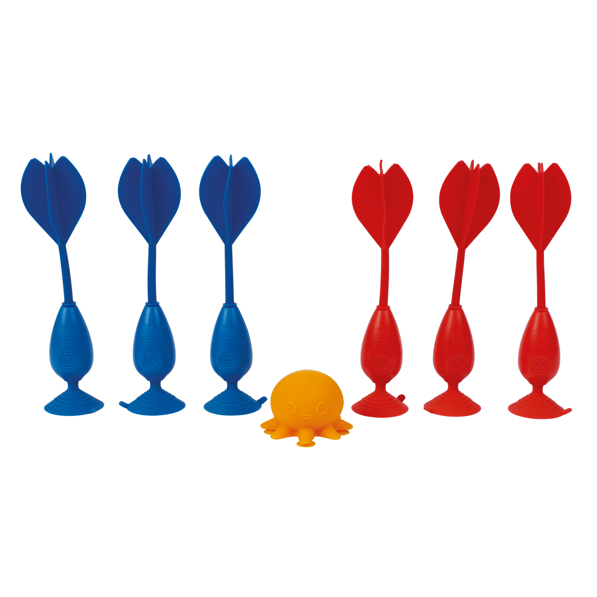 Wurfpfeile mit Saugnapf, 8-tlg.