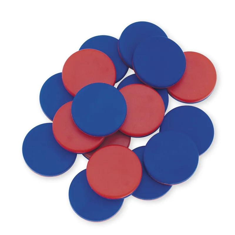 Wendeplättchen blau/rot, 400 Stück