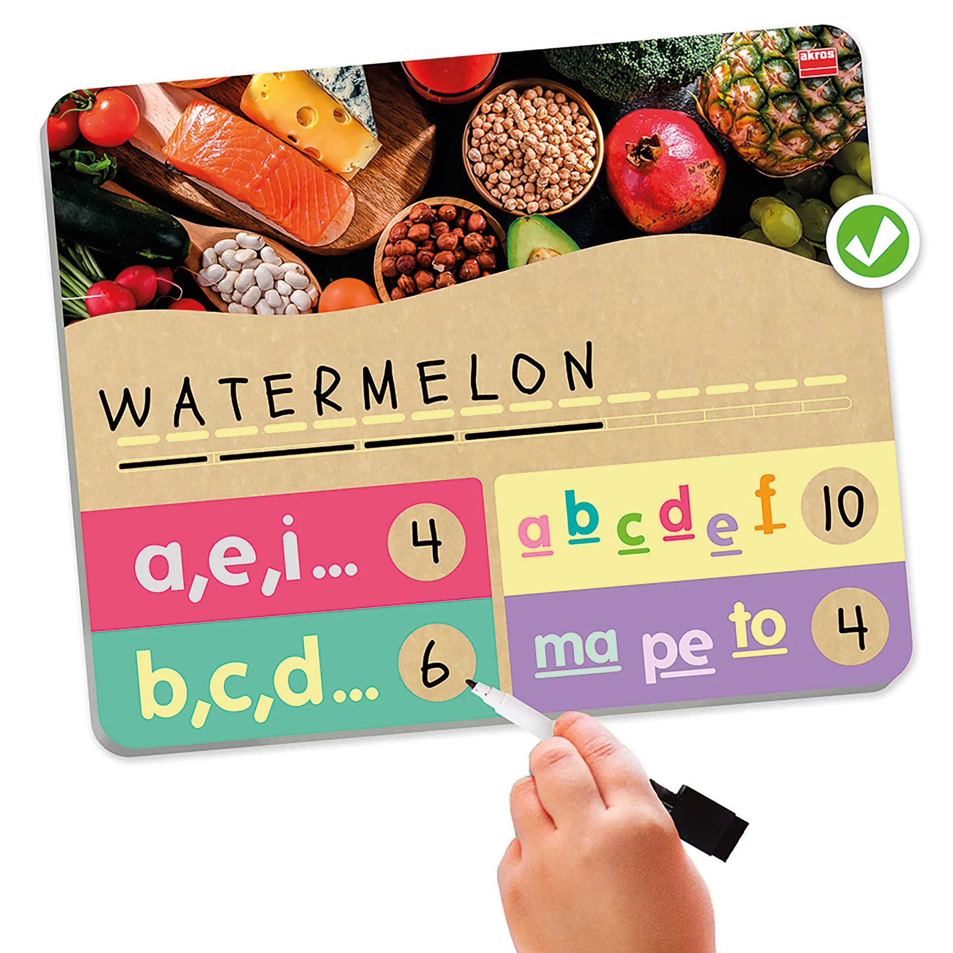 Lernspiel "Buchstabieren und Silben bilden", 16-tlg.