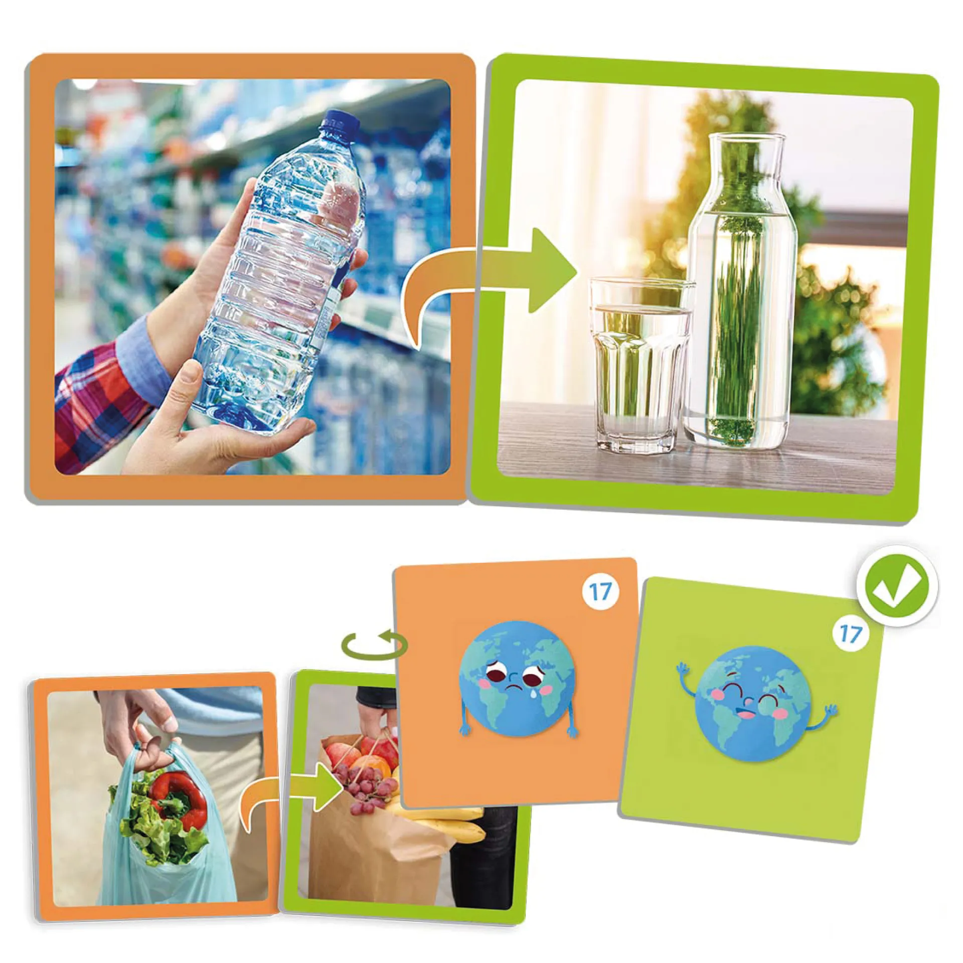 Wissens-Spiel "Nachhaltigkeit - für eine bessere Welt", 34-tlg. in Box