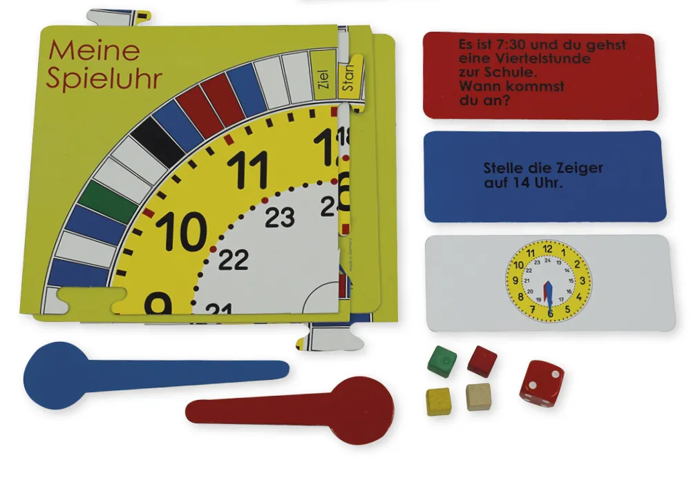 Mathespiel Uhrzeit, 96-tlg.