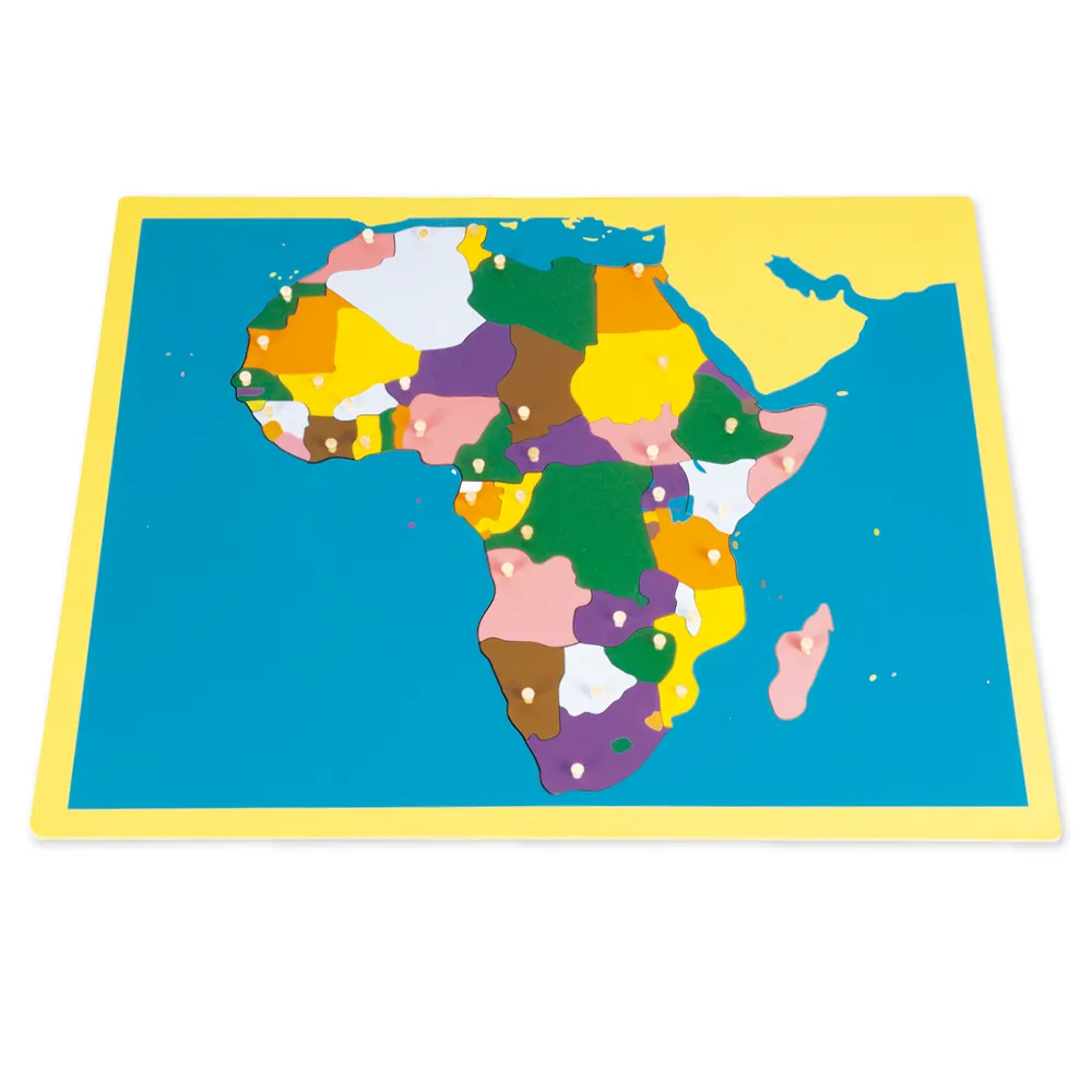 TimeTEX Puzzlekarte Afrika "Montessori Premium"