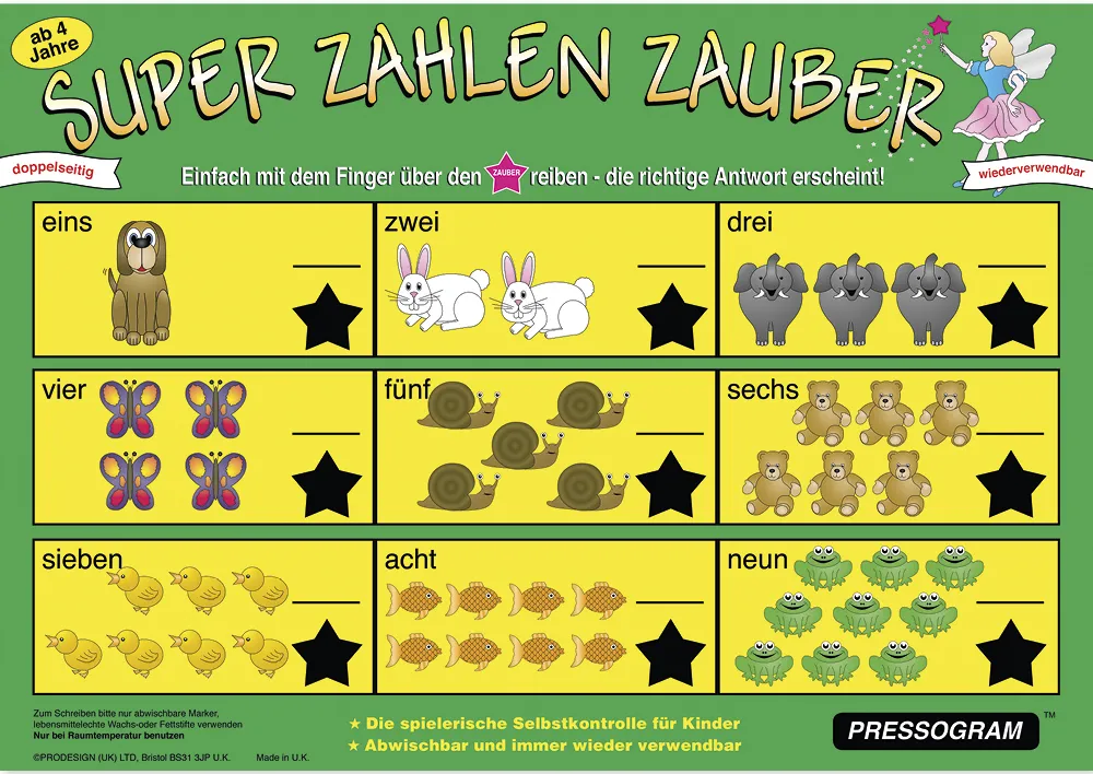 TimeTEX Zaubertafel "Mathematik" Bilder-Zauber