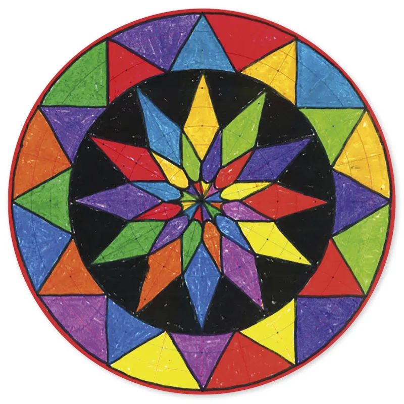 Mandala-Papier, 28x28 cm, 36 Blatt