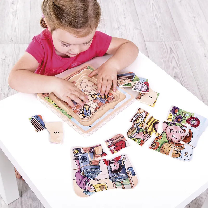 Schichten-Puzzle "Honig", 29-tlg.