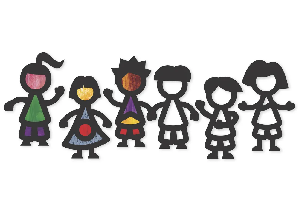 Transparentpapier-Rahmen "Freunde", 36 Stück