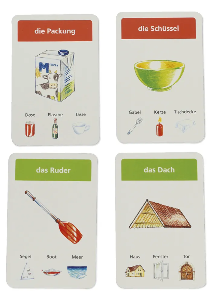 Schubicards Deutsch "Artikel der - die - das"