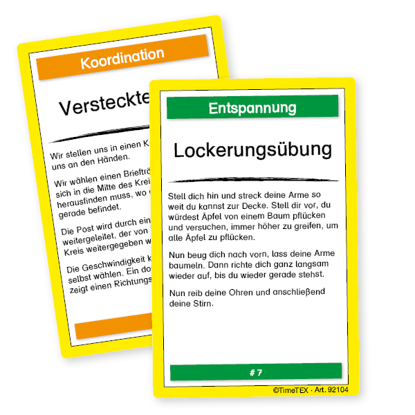 Kartenspiel "Bewegtes Lernen" 60-tlg. im Etui