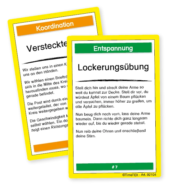 Kartenspiel "Bewegtes Lernen" 60-tlg. im Etui