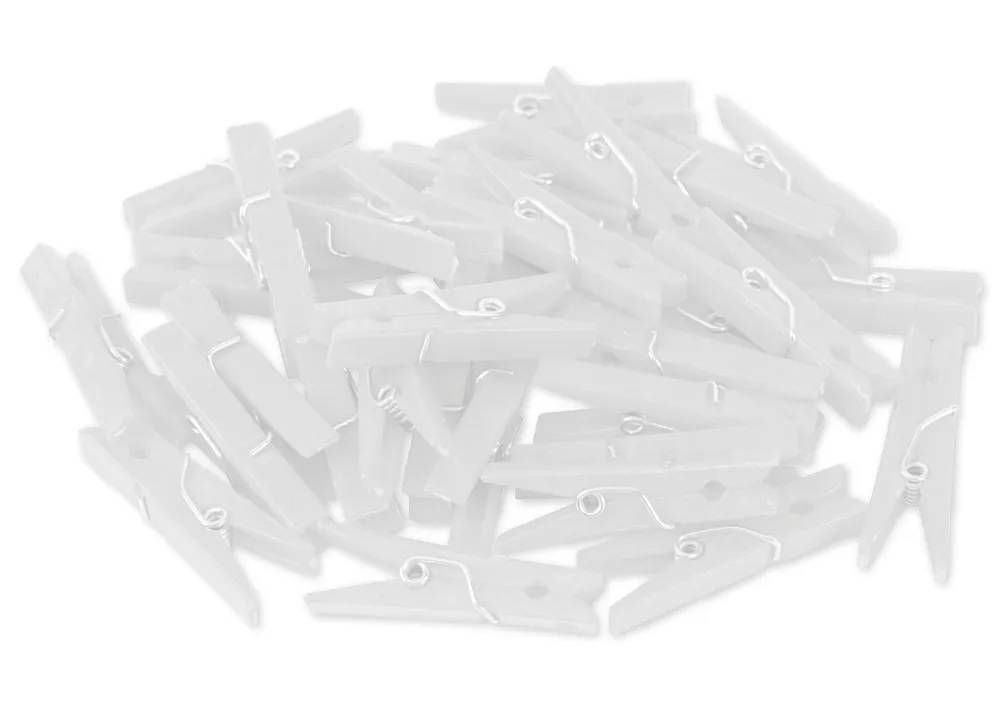 Kunststoff-Klammern 35 mm (für Markierungen), 50 Stück
