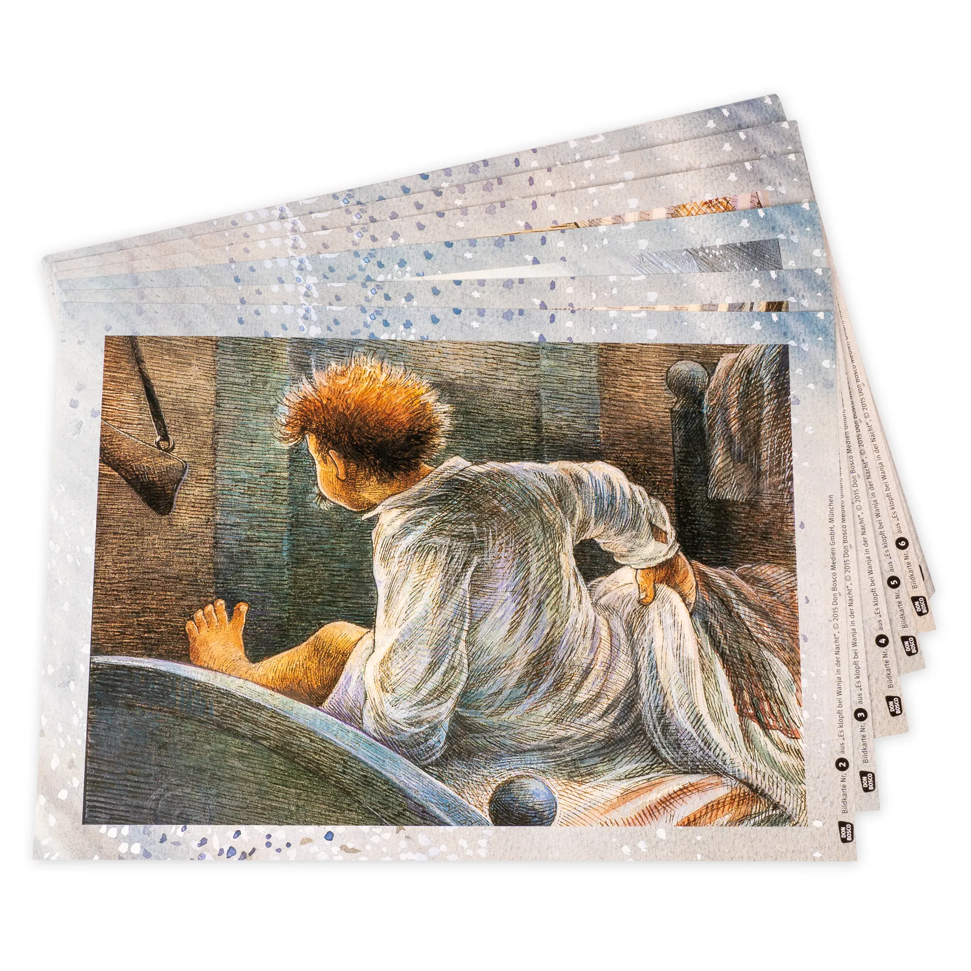 Bildergeschichten-Karten "Es klopft bei Wanja in der Nacht", 12-tlg.