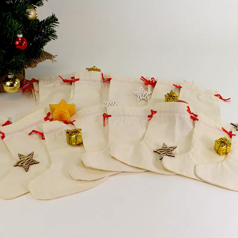 Adventskalender-Stiefel (24 Stück)