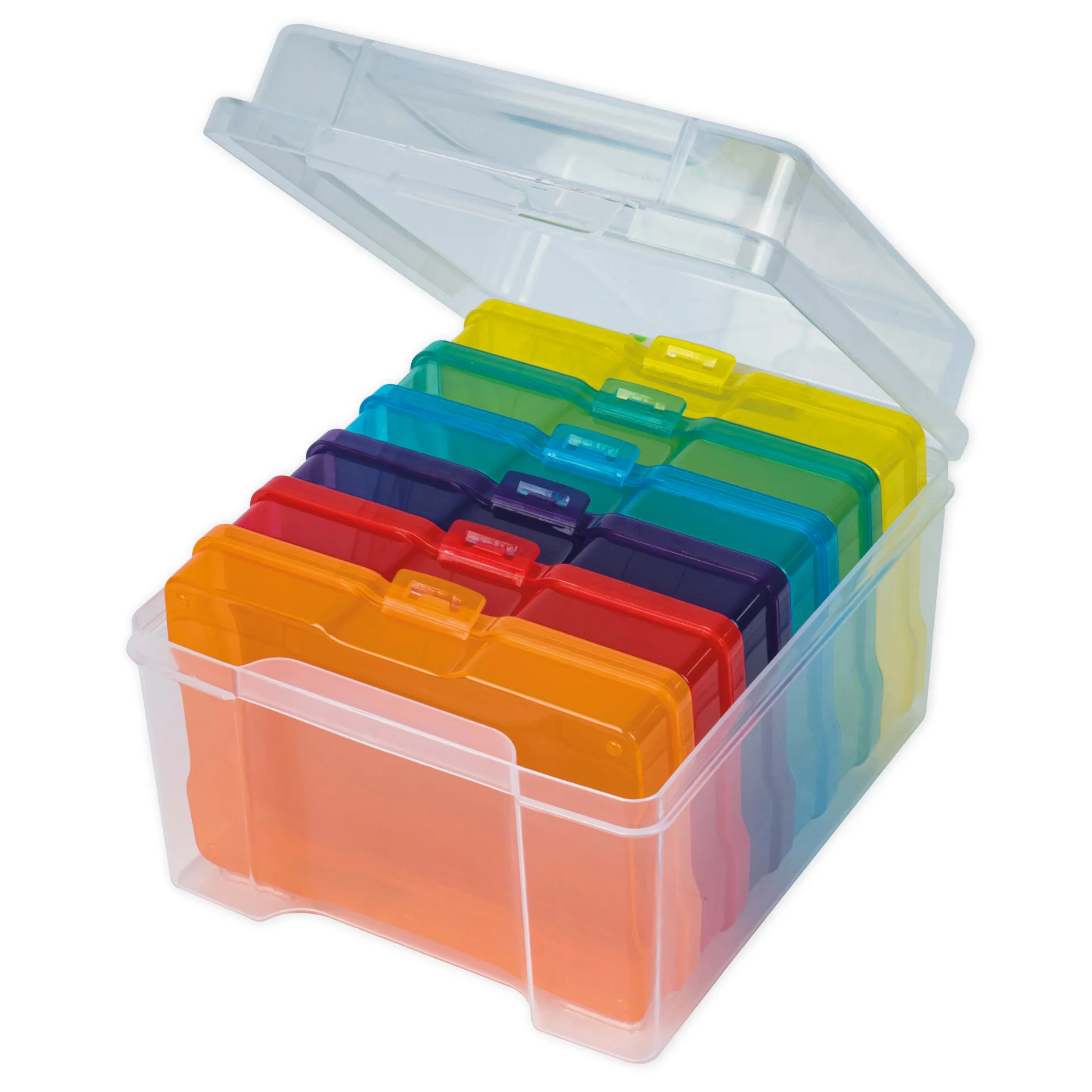 TimeTEX Farb-Boxen in der Box, transparent, 7-tlg.