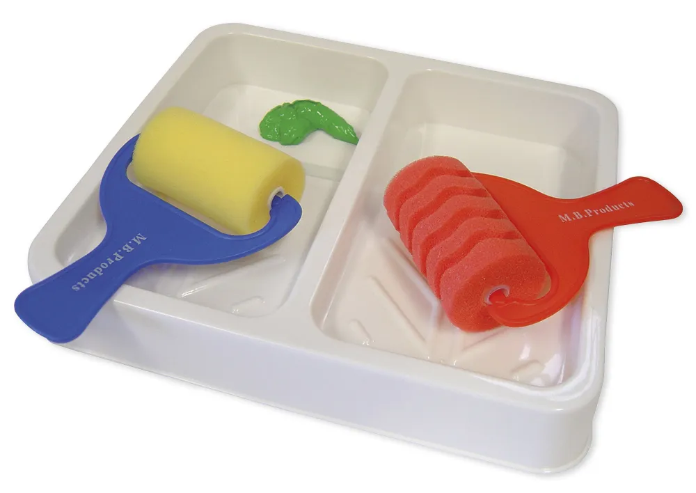 Doppelte Farbwanne für Rollen