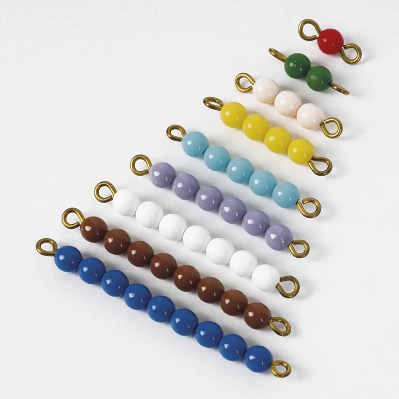 TimeTEX Farbige Perlentreppe 1-9 "Montessori Premium"