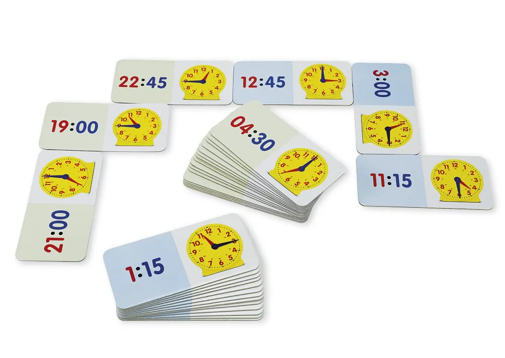 Zeit-Domino 1-24 Uhr, 36-tlg.