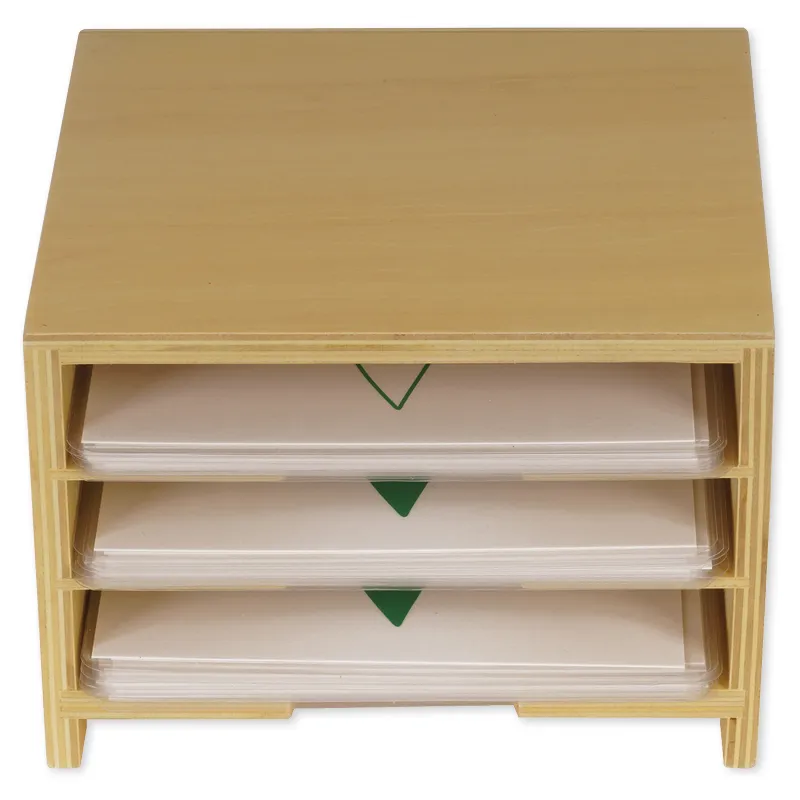 TimeTEX Kasten mit 3 Fächern für die botanischen Karten "Montessori Premium"