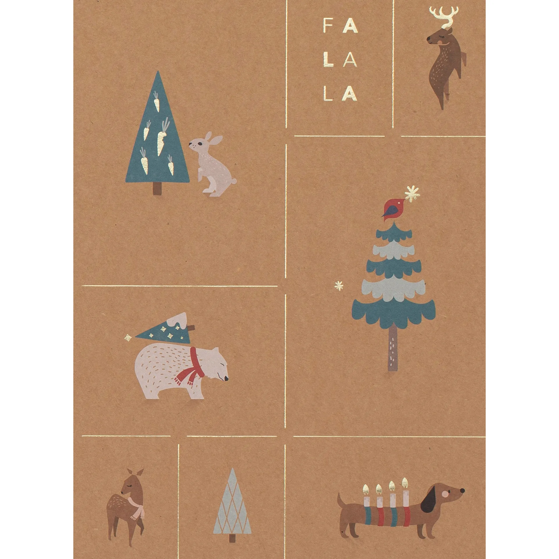 Kraftpapier-Block "Magic Christmas Paper" A4, 20 Blatt
