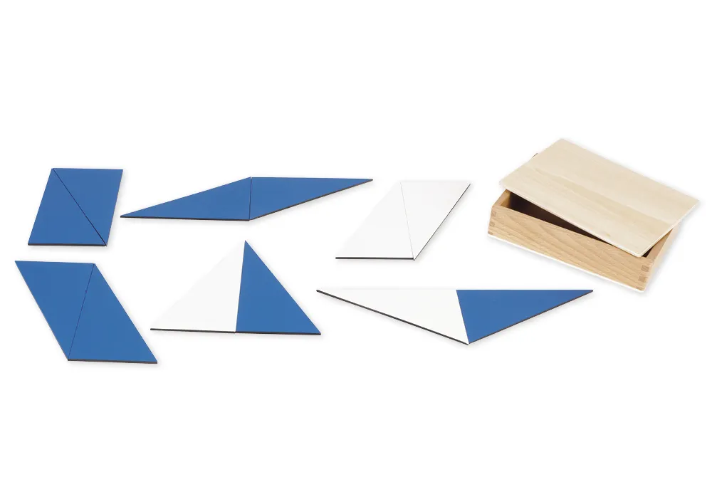 TimeTEX Zwölf Blaue Dreiecke "Montessori Premium"