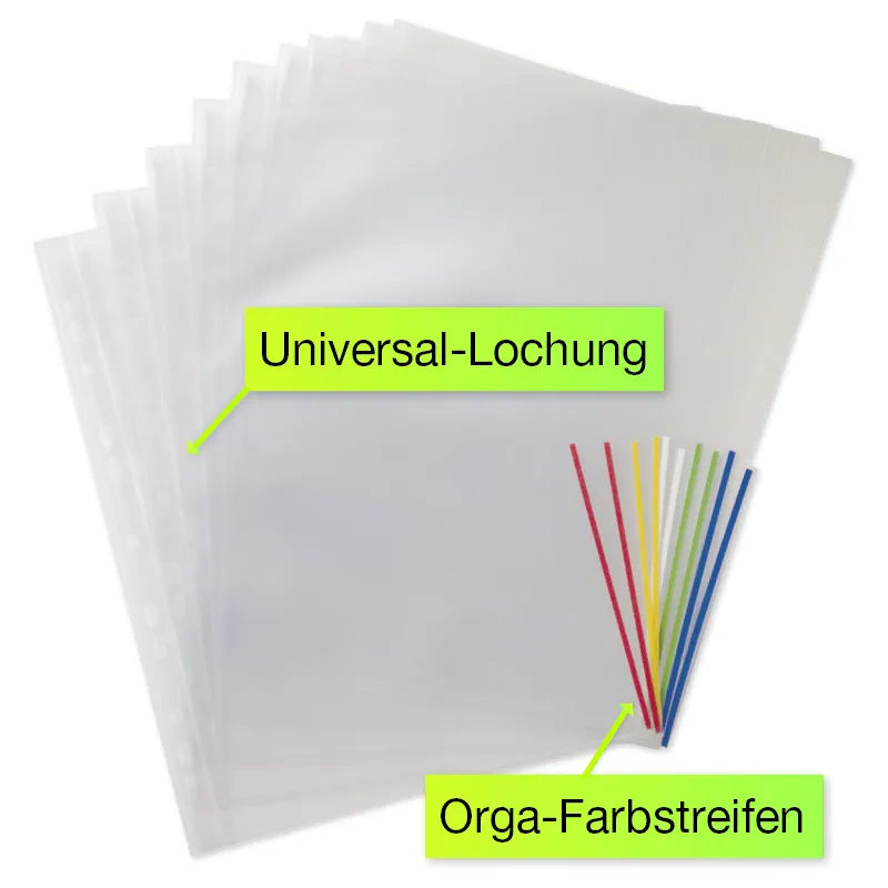 Set Prospekt-Hüllen A4-Extra, 10-tlg.