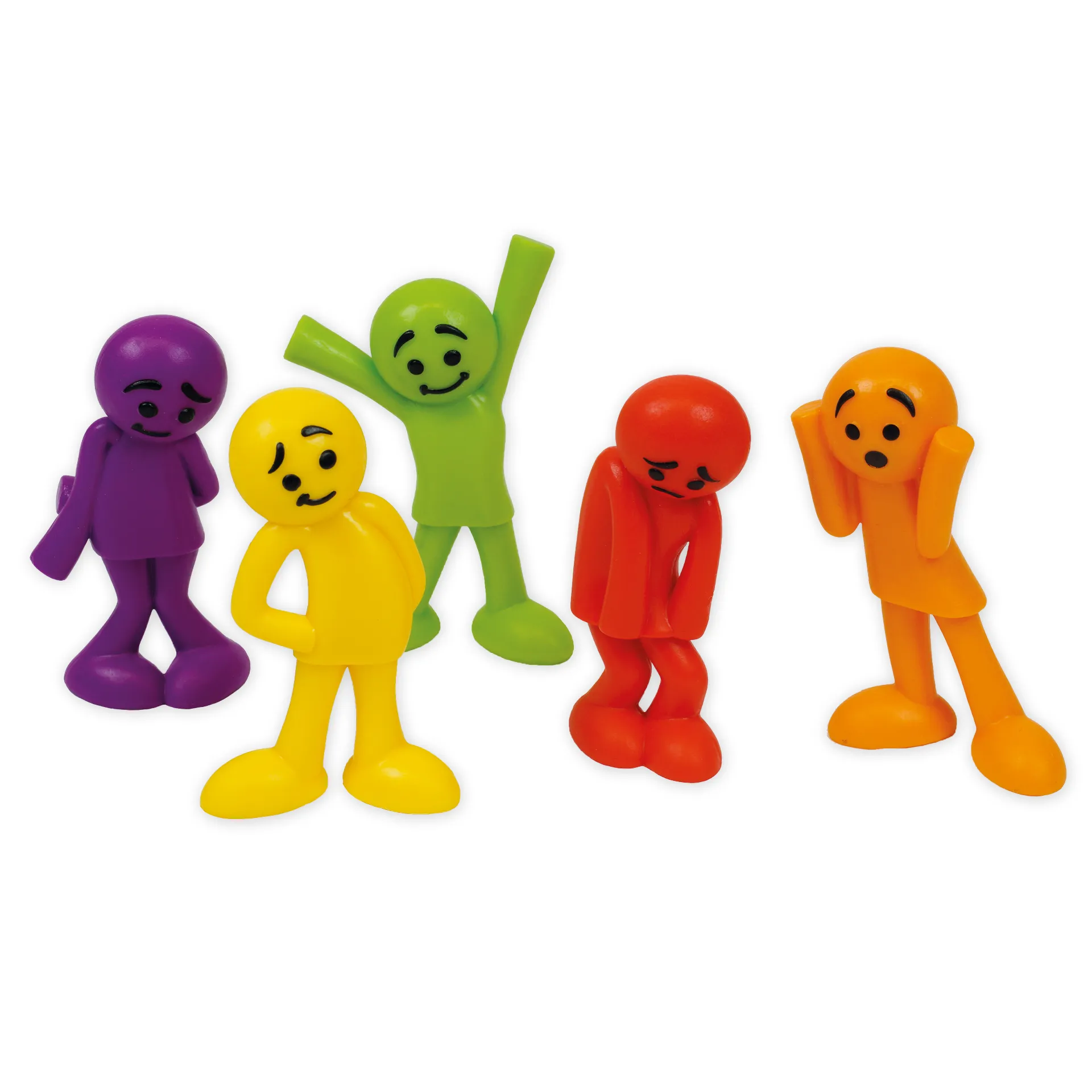 Set Emotions-Figuren farbig sortiert, 54-tlg., in Box