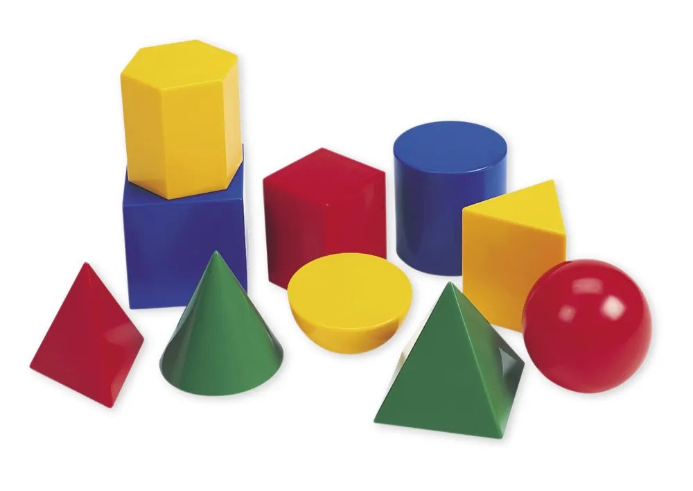 Set Geometrie-Körper opak, 10-tlg.