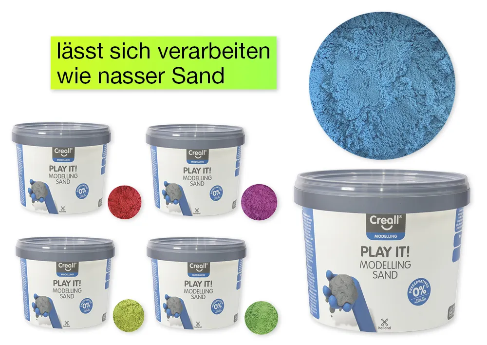 Modelliersand farbig, 750 g