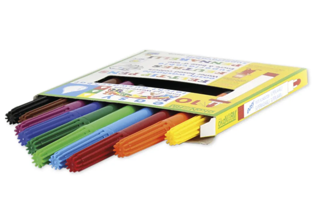 easy Fasermaler 4 mm, 10 Farben