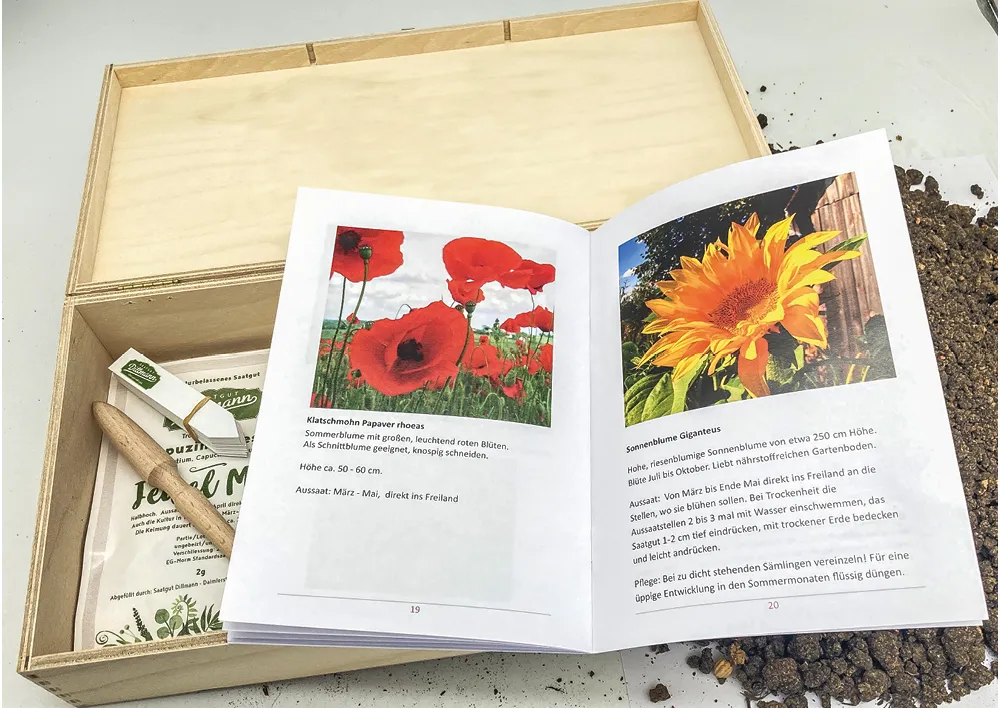 Saatgut-Box "Gartenbox für Kinder", Set 1, 67-tlg.