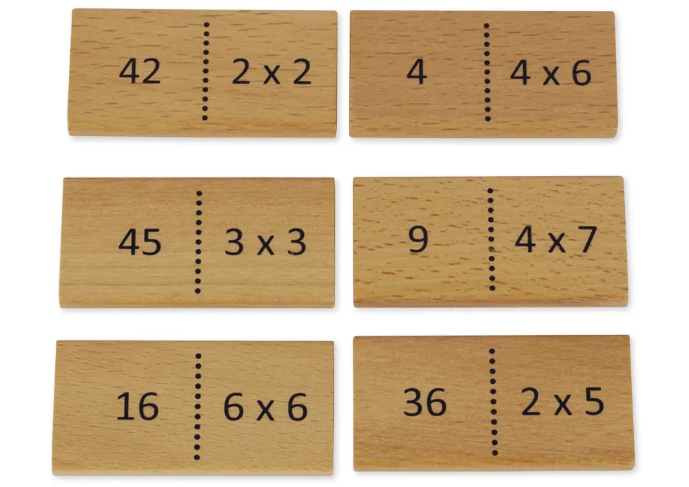 Lernspiel "Mathemino Multiplikation", 37-tlg.