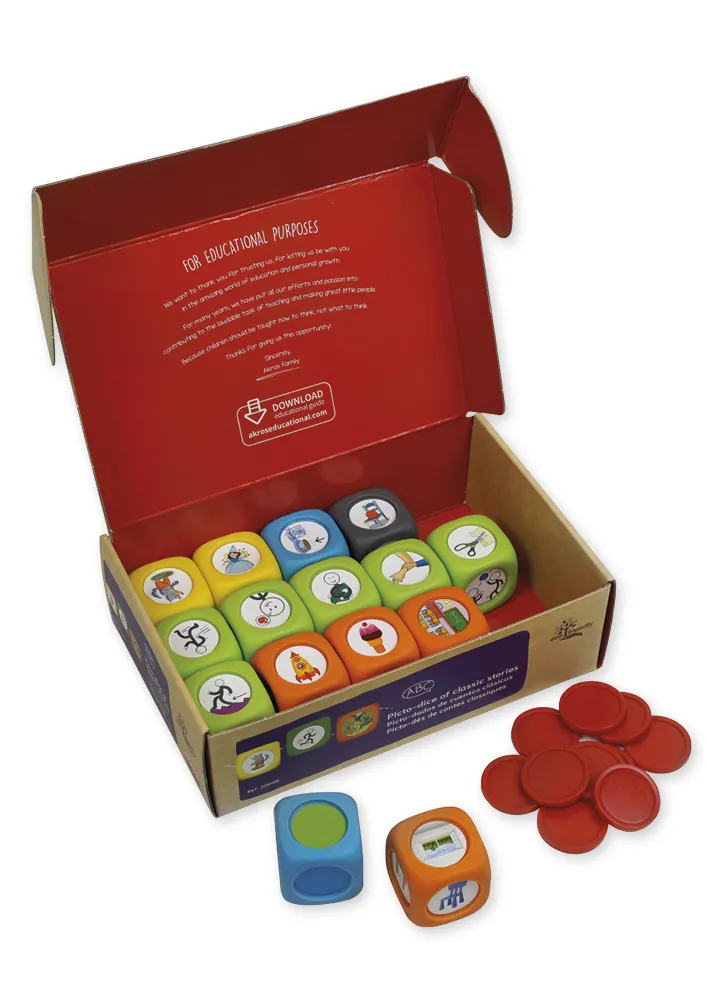 Würfel XXL "Geschichten" im Koffer, 106-tlg.