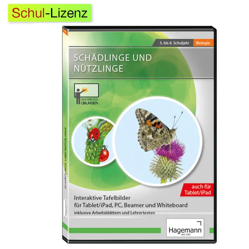 Interaktive Tafelbilder Schädlinge und Nützlinge (tabletfähig)