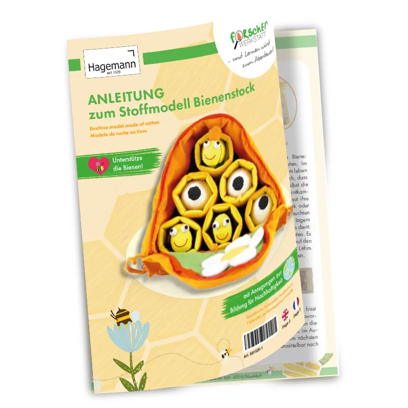 Stoffmodell Bienenstock