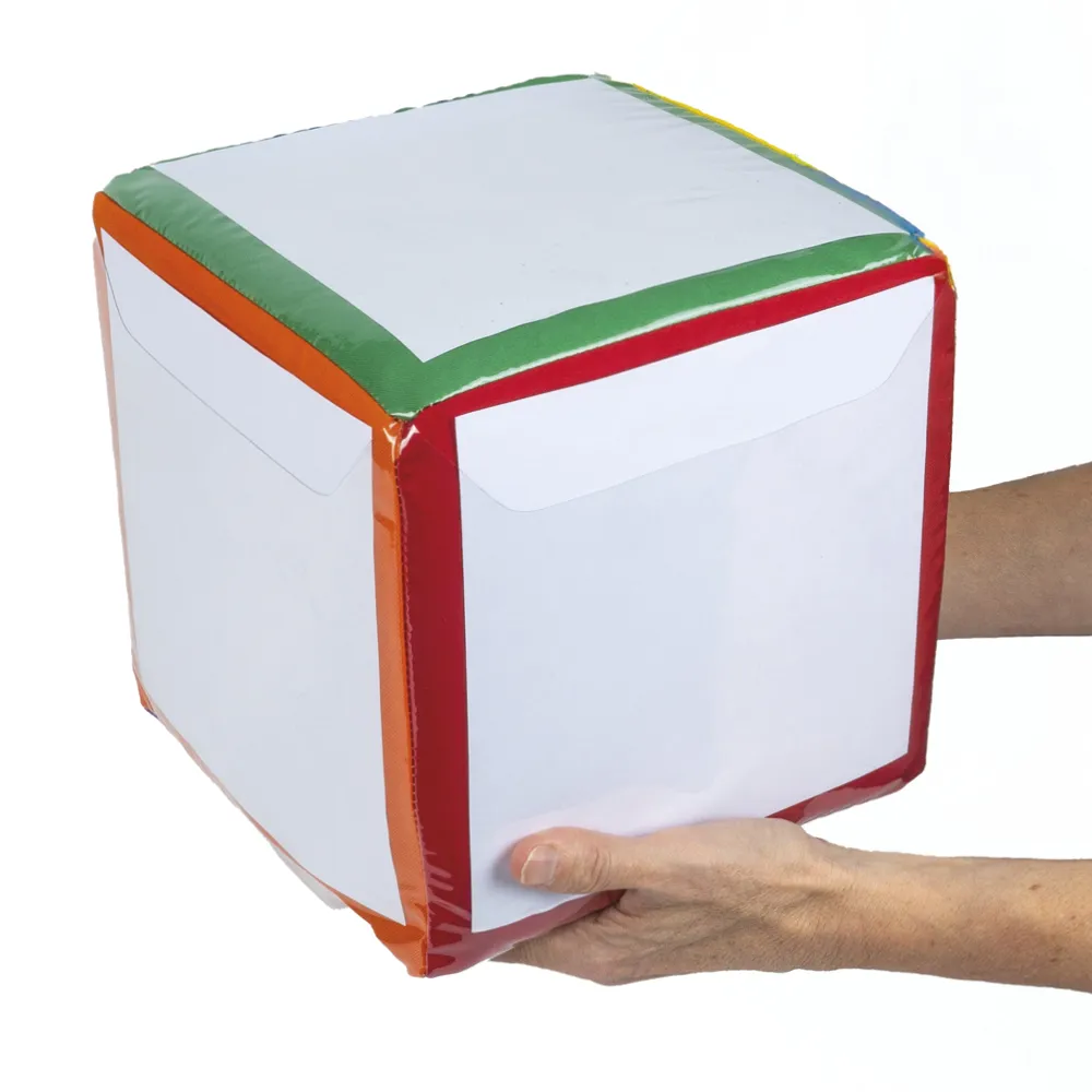 Blanko-Würfel mit Einstecktaschen 20 cm