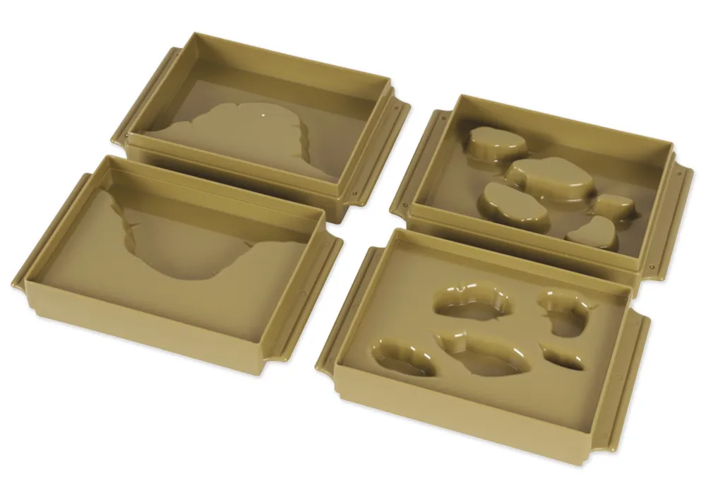 TimeTEX Schalen Land und Wasserformen, 10 Stück "Montessori Premium"