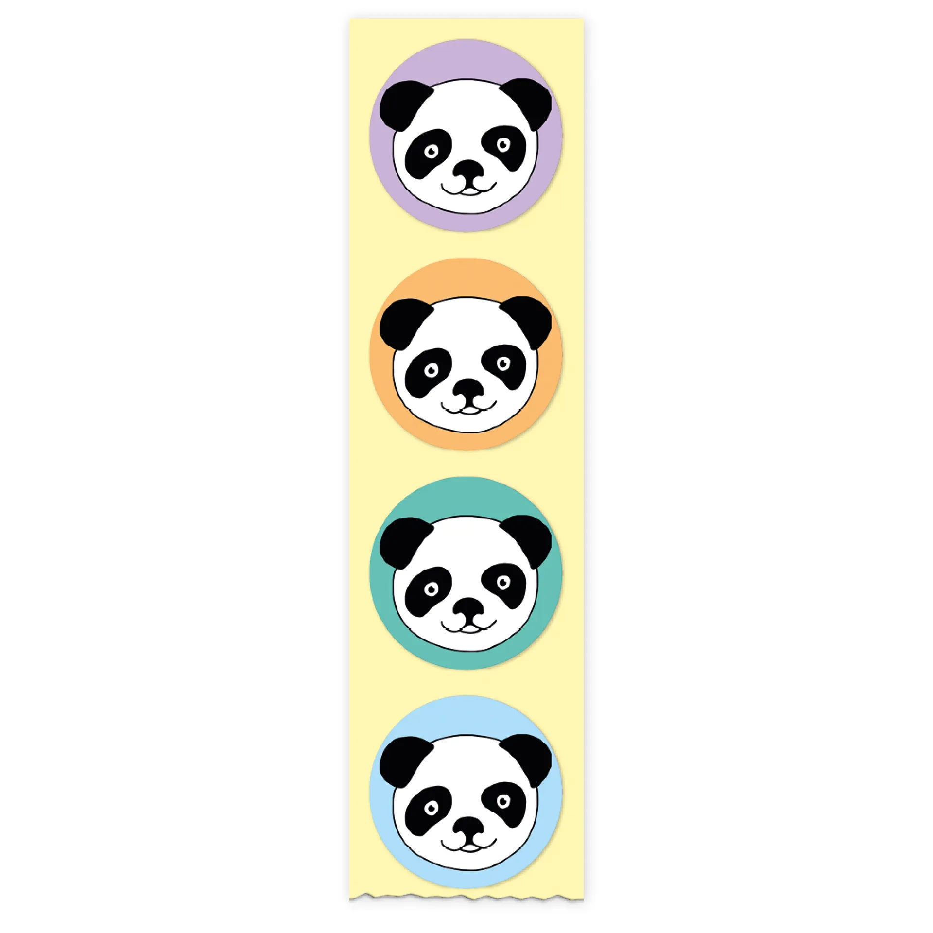 Belobigungs-Aufkleber "Panda" in Spender-Box, 500 Stück